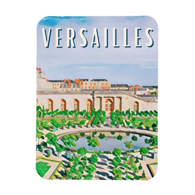 Versailles Photo Vintage Magnet (Vertikal)