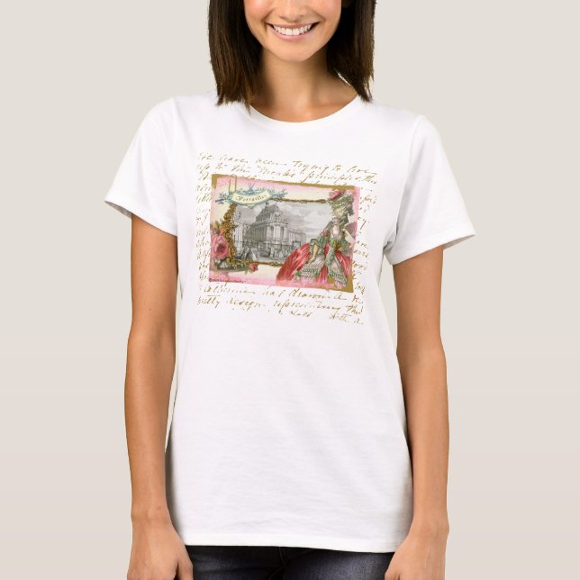 Versailles slottMarie Antoinette T-tröja T Shirt (Framsida)