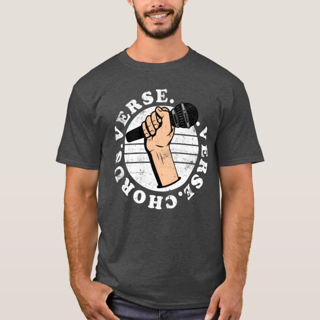 Verse Chorus Verse Mikrofon rolig T Shirt (Framsida)