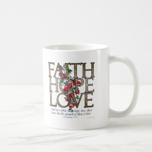 Verse för bibel för trohoppkärlek kristen kaffemugg