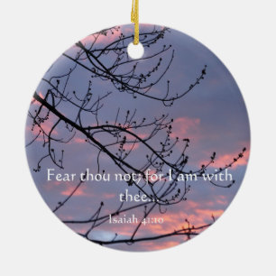 Verse för Isaiah 41:10bibel Julgransprydnad Keramik