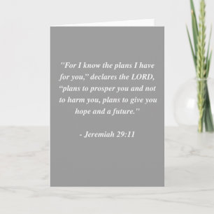 Verse för JEREMIAH 29:11bibel Kort