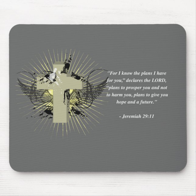 Verse för JEREMIAH 29:11bibel Musmatta (Framsidan)