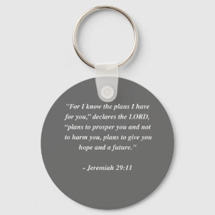 Verse för JEREMIAH 29:11bibel Nyckelring