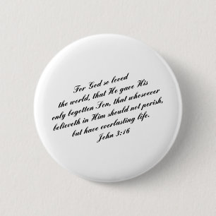 Verse för John 3:16bibel (KJV) Knapp