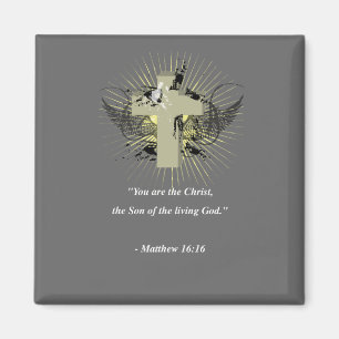 Verse för MATTHEW 16:16bibel Magnet