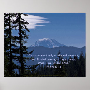 Verse för Mt. Adams 2 w/Scripture Poster