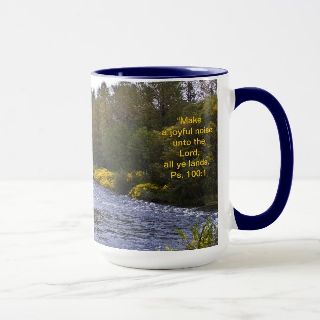 Verse för nedgånglandskapmugg w/Scripture Mugg (Höger)