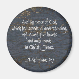 Verse för Philippians4:7bibel Magnet