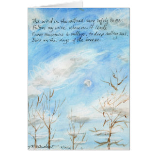 "Verse vinden i pilarna" på målning+insida OBS Kort