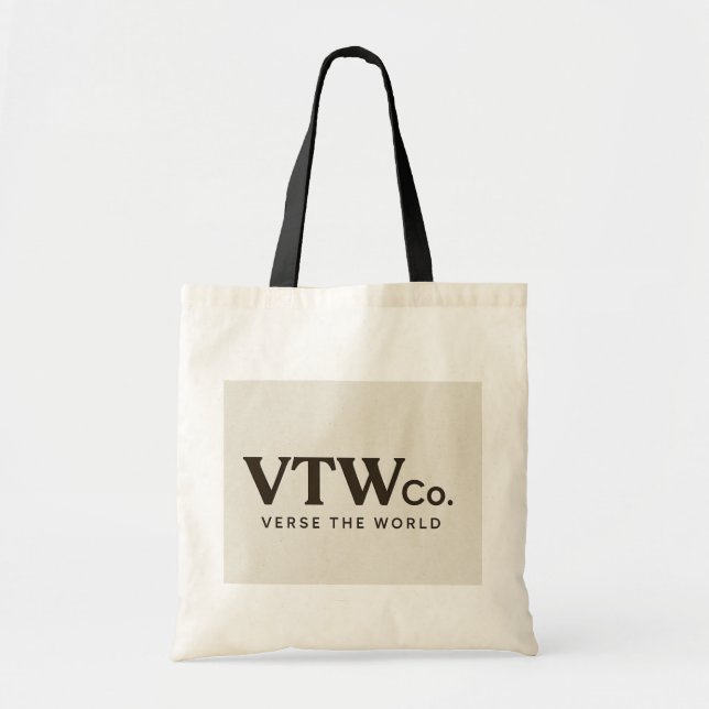 Verse World Tote Bag Tygkasse (Framsidan)