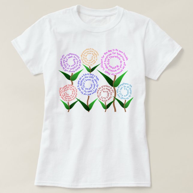 VerseT-tröja för 7 bibel Tee (Design framsida)