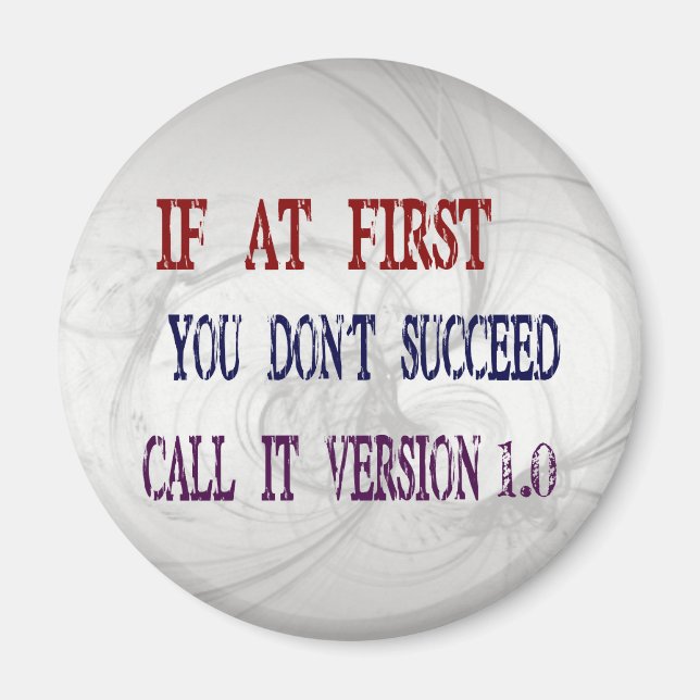 Version 1.0 magnet (Framsidan)