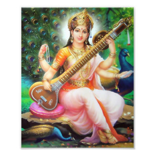 Version 1 för Saraswati tryck (8" x 10") -