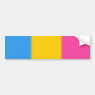 Version 2 för Falln Pansexual prideflagga Bildekal