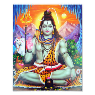 Version 4 för Shiva tryck (8" x 10") -