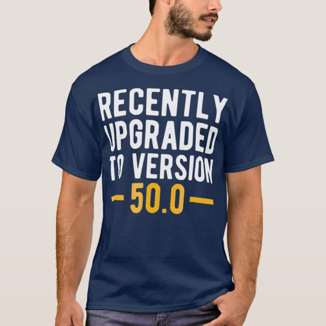 Version 500 50:e födelsedagsgåva 50 år gammal t shirt (Framsida)