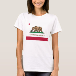 Version för Kalifornien flaggaKale (kale-ifornia) T Shirt
