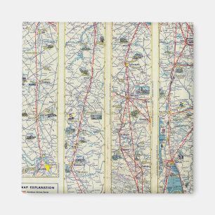 Verso American Airlines system karta Magnet