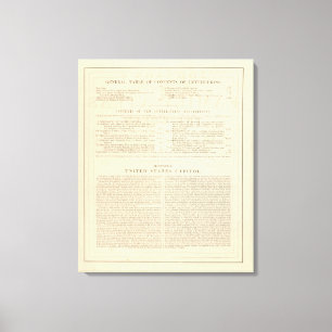Verso Johnson's New Illustrated Family Atlas Canvastryck