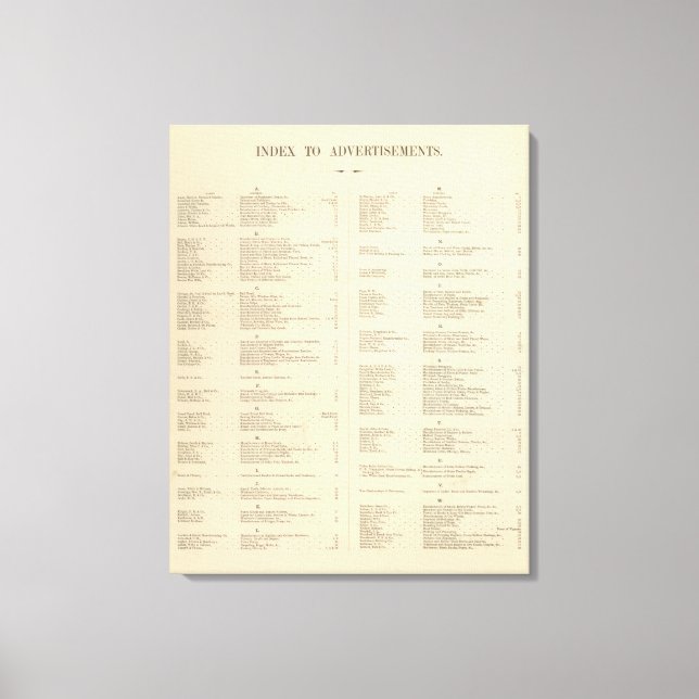 Verso Title Page Coltons amerikanska Atlas Canvastryck (Framsida)