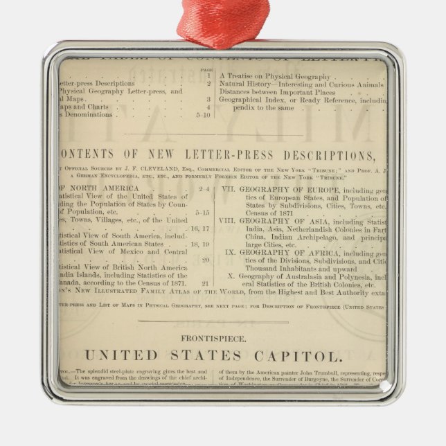 VersoJohnsons ny illustrerad kartbok för familj Julgransprydnad Metall (Framsidan)