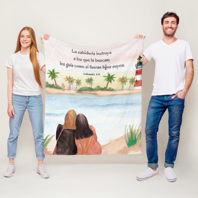 Versos Motivacionales Biblicos en Español Fleecefilt (På plats)