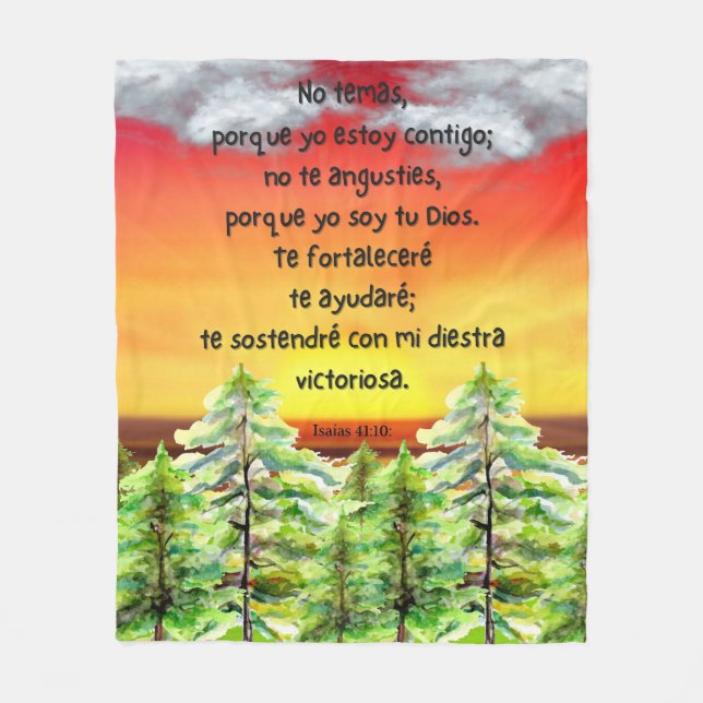 Versos Motivacionales Biblicos en Español Fleecefilt (Framsidan)