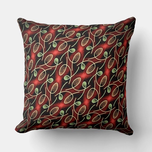 Vert för rouge för Coussin carréJimette design et Kudde (Framsida)