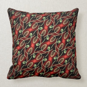 Vert för rouge för Coussin carréJimette design et Kudde