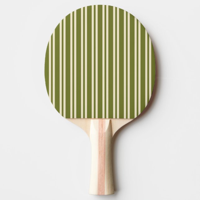 Vert Tvåfärgad Söt Oliv Färg Pingisracket (Framsidan)
