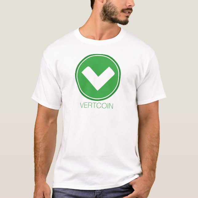 Vertcoin grundläggande t-skjorta tee (Framsida)
