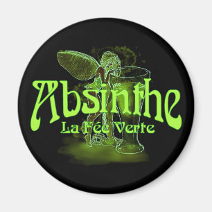 Verte för AbsintheLaavgift fe med exponeringsglas Magnet