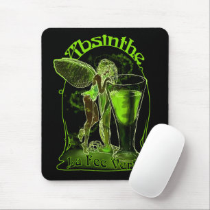 Verte för AbsintheLaavgift fe med exponeringsglas Musmatta