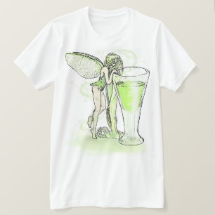 Verte för AbsintheLaavgift fe med exponeringsglas T-shirt