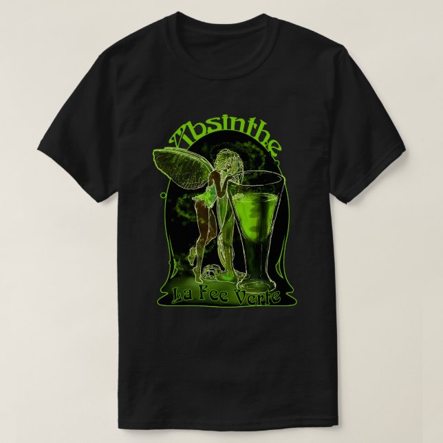 Verte för AbsintheLaavgift fe med exponeringsglas T-shirt (Design framsida)