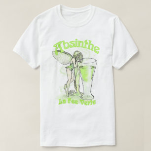 Verte för AbsintheLaavgift fe med exponeringsglas Tee Shirt