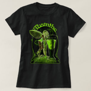 Verte för AbsintheLaavgift fe med exponeringsglas Tee Shirt