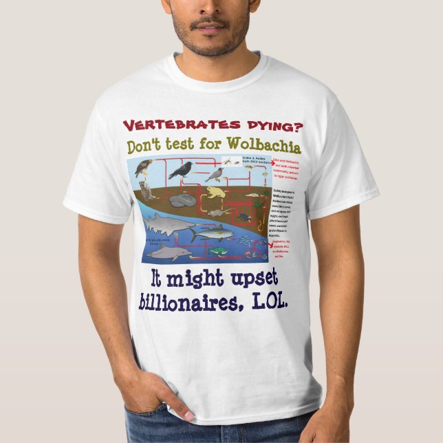 Vertebrates Dying? av RoseWrites Tee Shirt (Framsida)