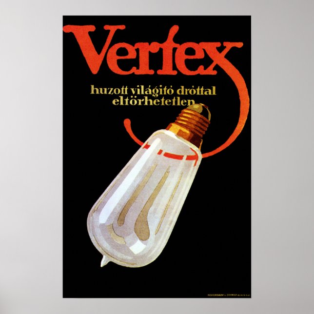 VERTEX LIGHT BULB Sachplakat Art Lucian Bernhardt Poster (Framsidan)