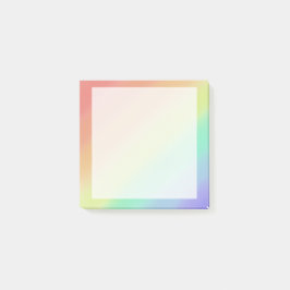 Verticaal rainbow post-it block