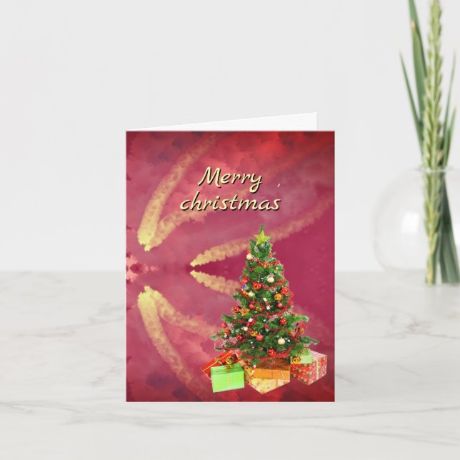 vertical christmas card  helgkort (Framsida)