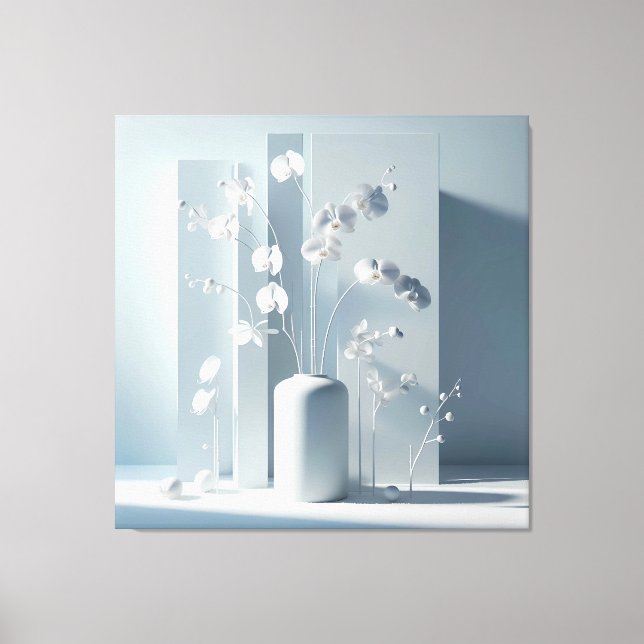Vertical Orchid Composition Canvastryck (Framsida)