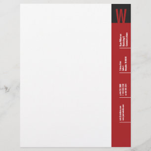 VerticalityCrimsonMonogram Brevhuvud