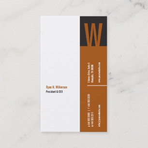 VerticalityMonogramvisitkort Visitkort