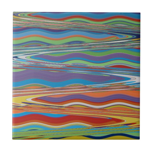 Verticle mattar abstrakt 12, 2018% pipe% kakelplatta (Framsidan)