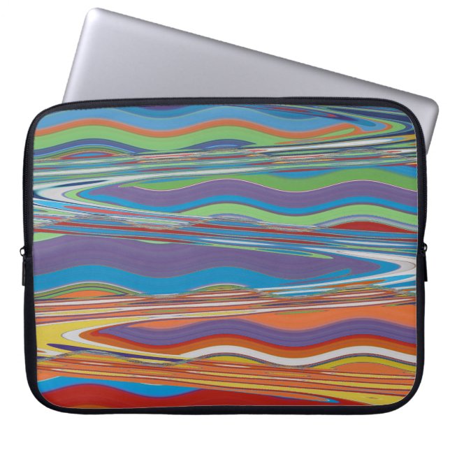 Verticle mattar abstrakt 12, 2018% pipe% laptop fodral (Framsidan)