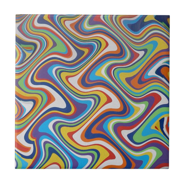 Verticle mattar abstrakt 6, 2018% pipe% SVP-bilder Kakelplatta (Framsidan)