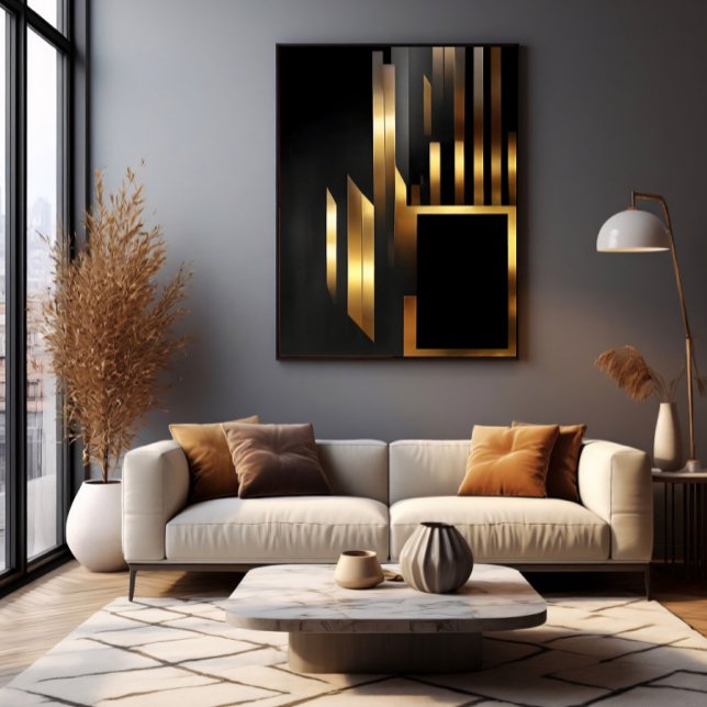 Vertikal Art Deco Elegans Canvastryck (Skapare uppladdad)