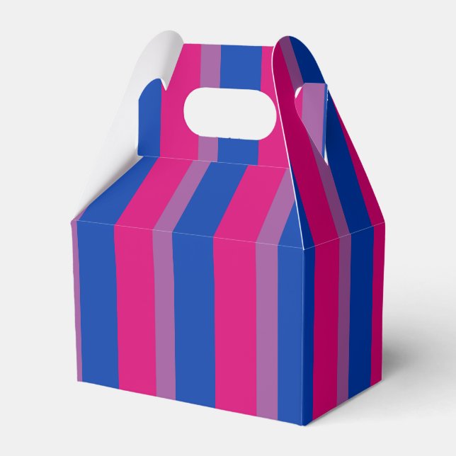 Vertikal bisexuell stolthetsflagga presentaskar (Framsidan Sidan)